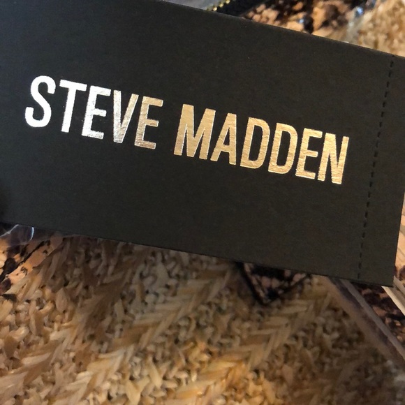 NEW! Rattan Steve Madden Woven Snakeskin‎ Purse - Picture 6 of 8